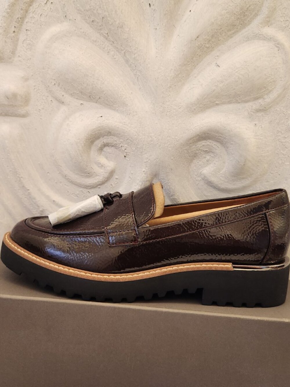 Franco Sarto "Carolynn" Burgundy Patten Loafers. NIB. Size 5.5 - Picture 2 of 12